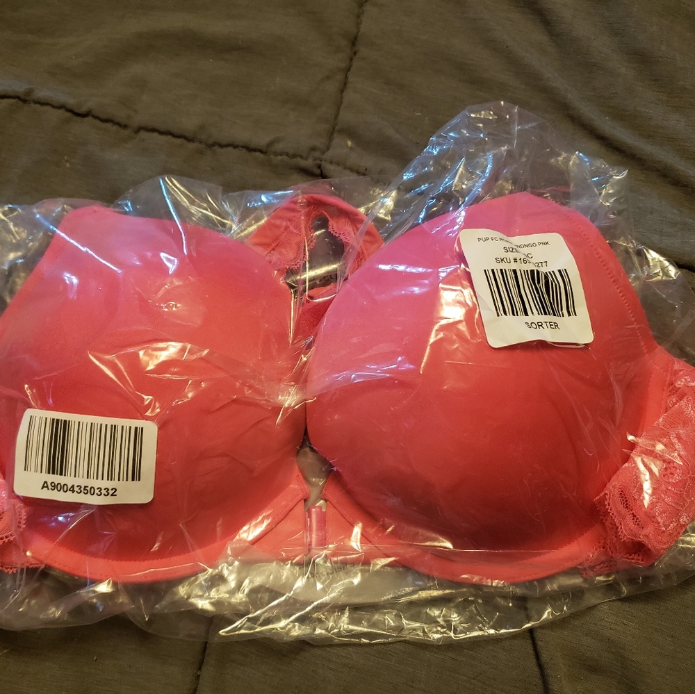 Torrid Pink Front Closure Bra 40C